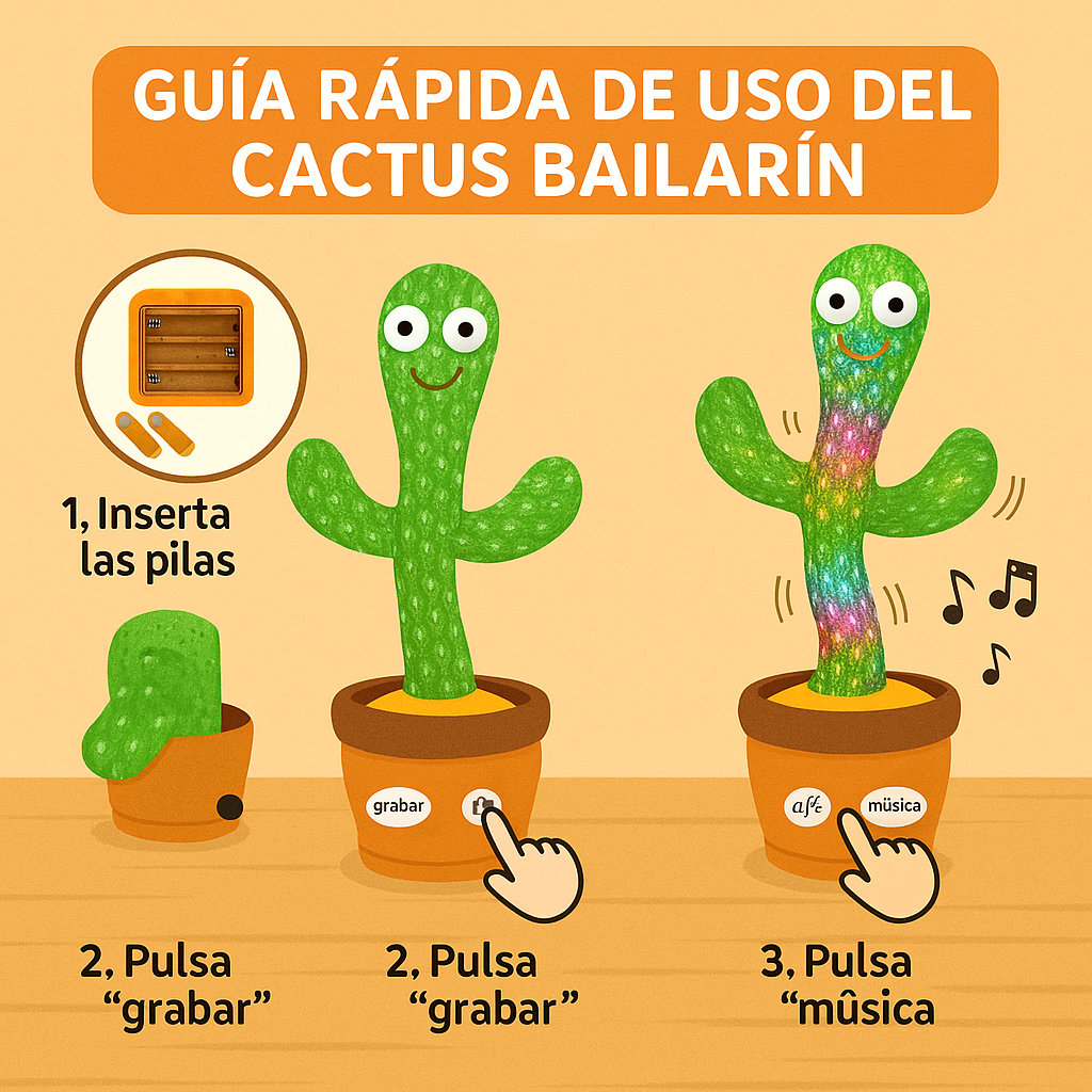 🌵 Cactus Bailarín Interactivo - (30% OFF)