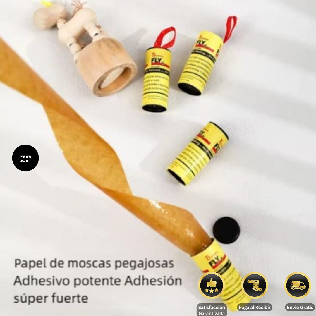 Pack 4 Cinta Atrapa Moscas Tubos Trampa (3x1)