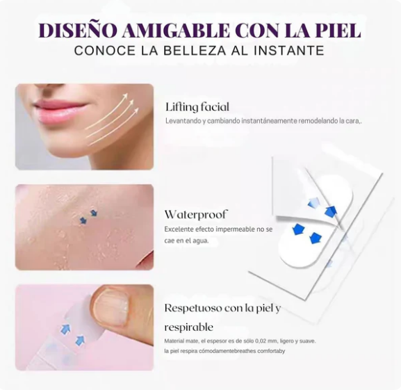 Parches Antiedad Tirante™ – Reduce arrugas y flacidez en minutos