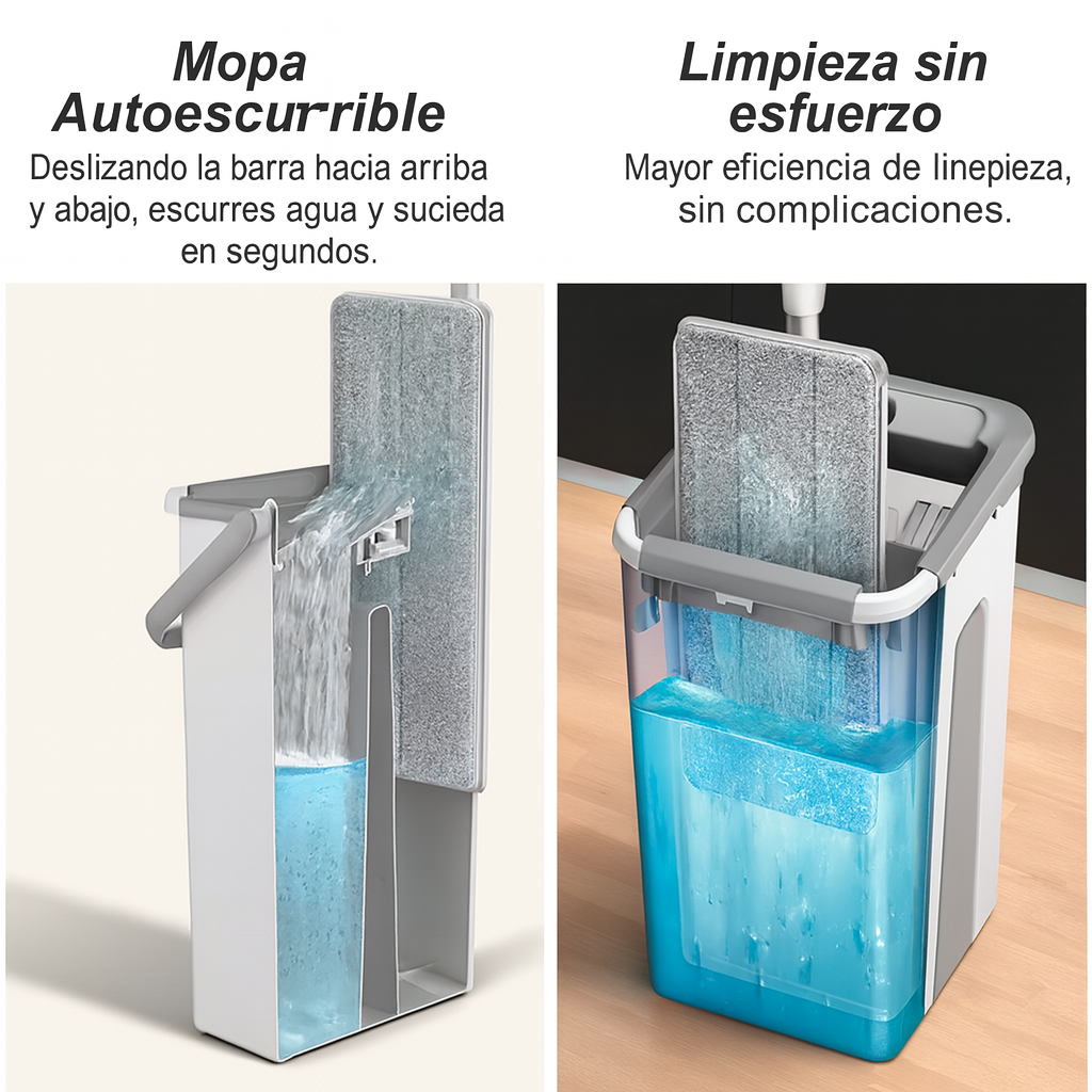 Clean Magic™ Palo 360° + Balde GRATIS + Trapo GRATIS