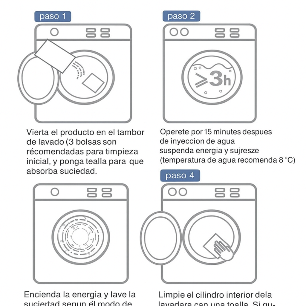 Pastillas UltraClean™ – Limpieza profunda y automática para tu lavadora x12