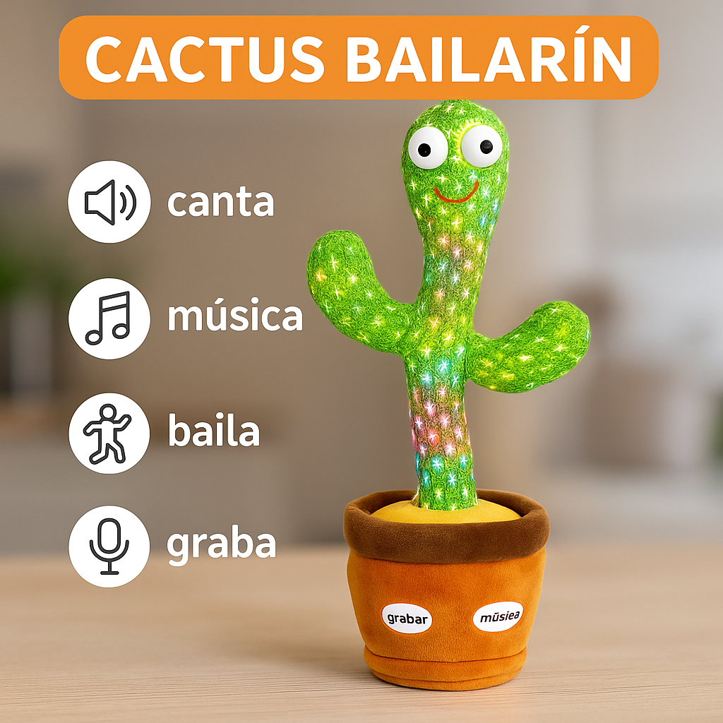 🌵 Cactus Bailarín Interactivo - (30% OFF)
