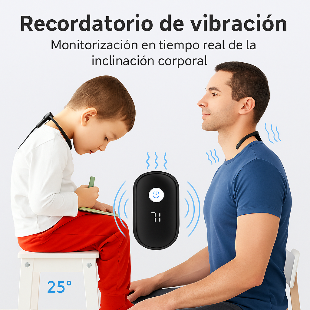 🧘♂️ PostureRelax™ – Corrector Inteligente con Masaje Ultrasónico