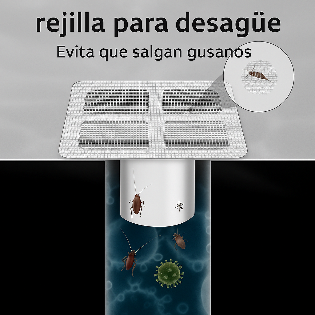 DrainSafe™ – Filtros antitapones para desagües (x10)