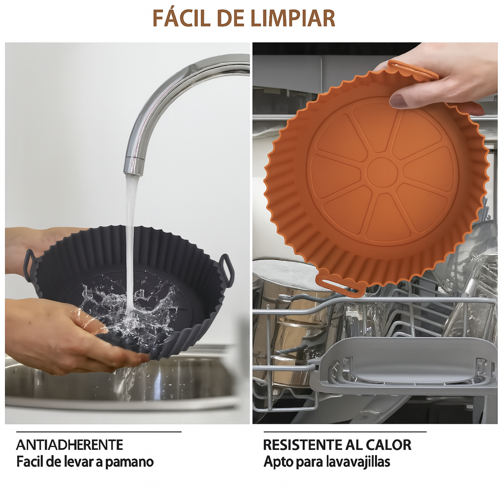 6 Moldes para Air Fryer + 30 Recetas GRATIS – Cocina fácil