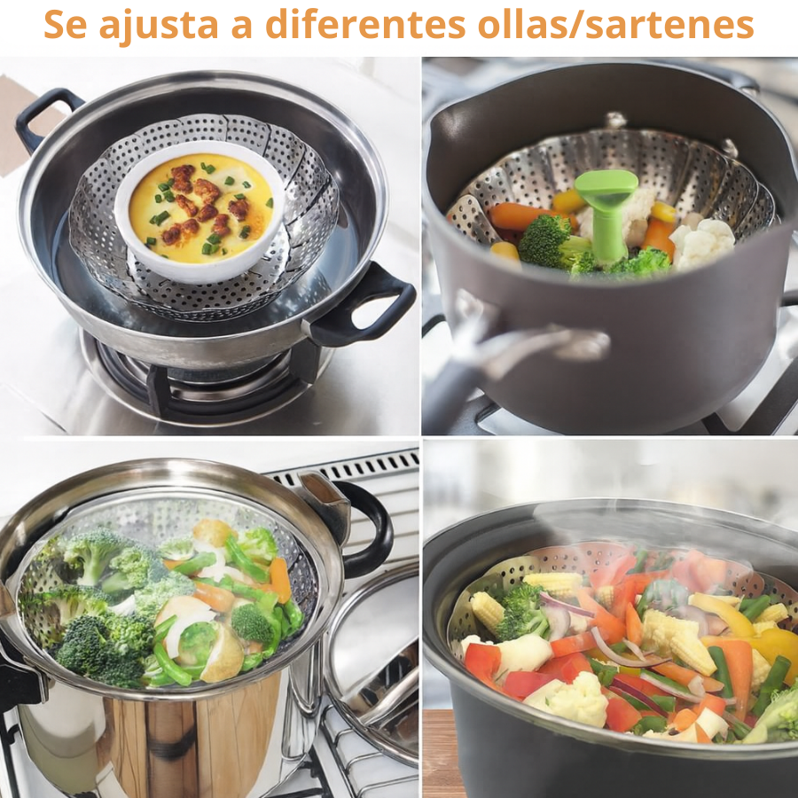 Vaporera MultiChef™ + 50 recetas chilenas al vapor GRATIS