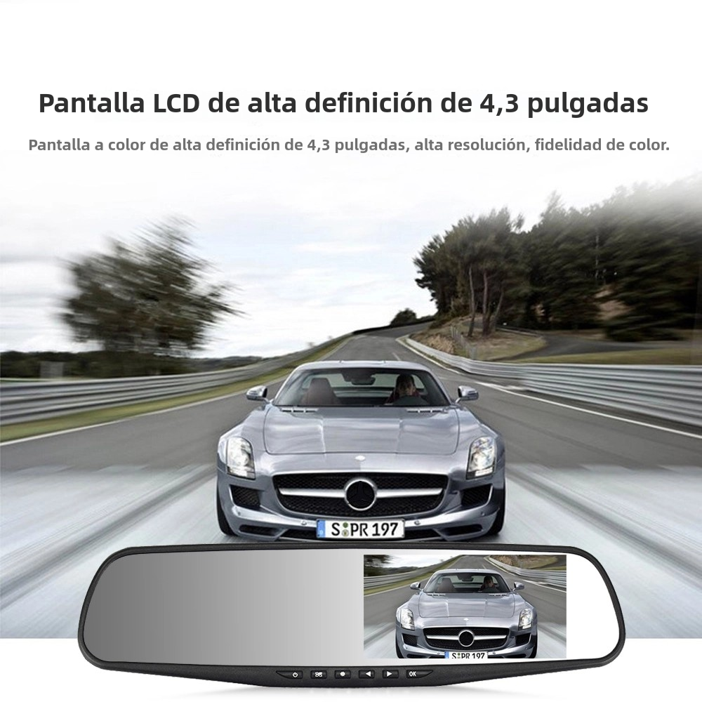 🚘 Retrovisor con Cámara Frontal y Retro (30% OFF) 👀