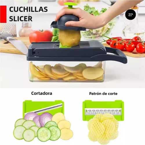 ChefSlice 15 en 1 – Cortador Multifuncional 🔪🥕 (30% OFF)