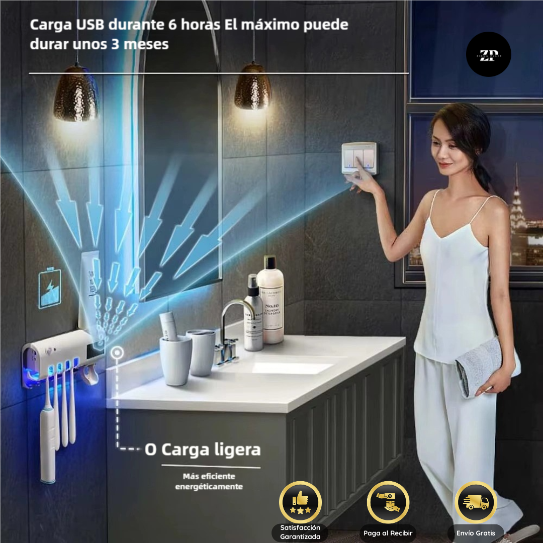 HigieneMax – Esterilizador y Organizador de Cepillos (30% OFF)