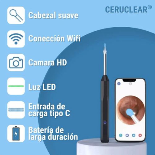 Ceruclear™ – Limpieza de oídos segura y visible (HD + LED + App)
