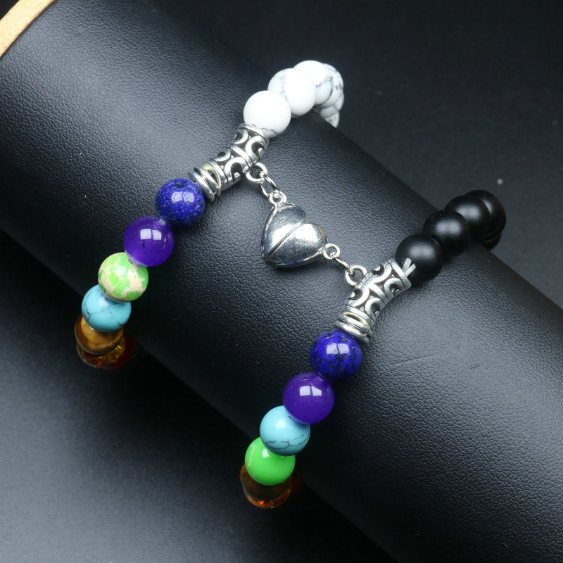 💞 Pulseras Parejas Corazón Mágnetico (30% OFF) 💑