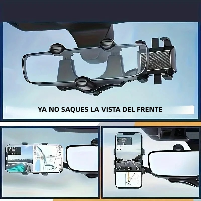 Triple Soporte Retrovisor de teléfono - (30% OFF)