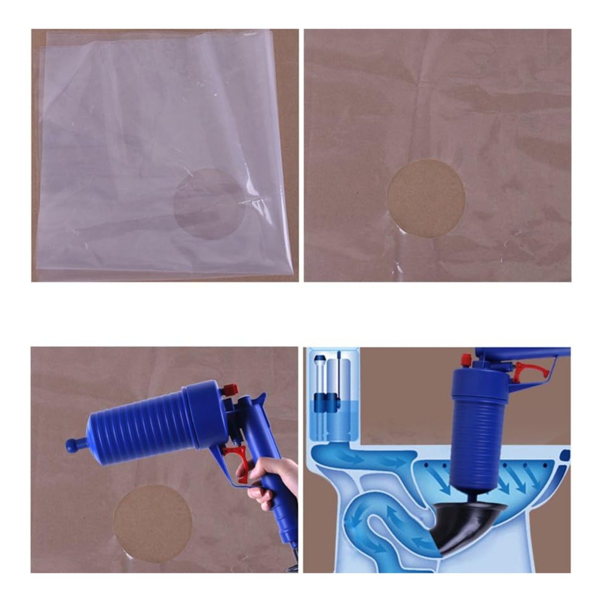 AirPlunge™ – Sopapo de aire para destapar cañerías sin quimicos