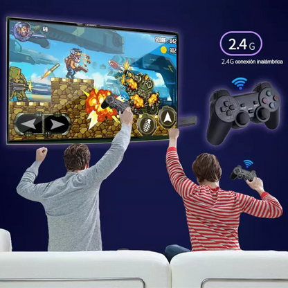 Consola Retro HD™ + 2500 JUEGOS GRATIS  Diversión familiar instantánea sin gastar de más