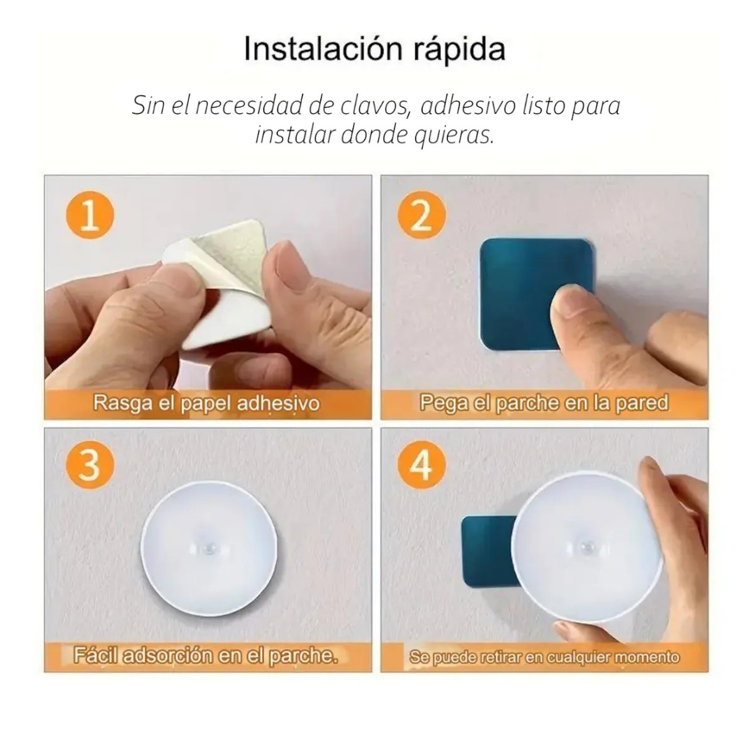 Lámpara LED Inteligente con Sensor de Movimiento 3X1