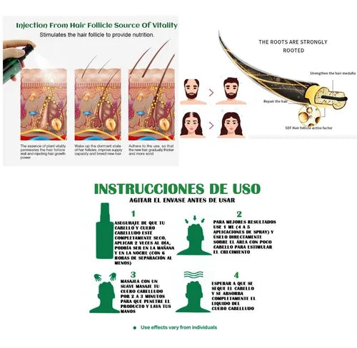 Spray Natural Disaar™ - Recupera tu cabello en 4 semanas