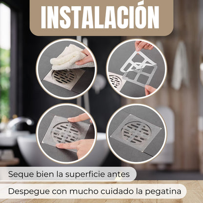 DrainSafe™ – Filtros antitapones para desagües (x10)
