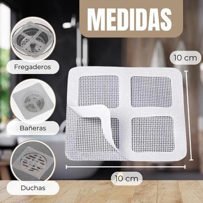 DrainSafe™ – Filtros antitapones para desagües (x10)