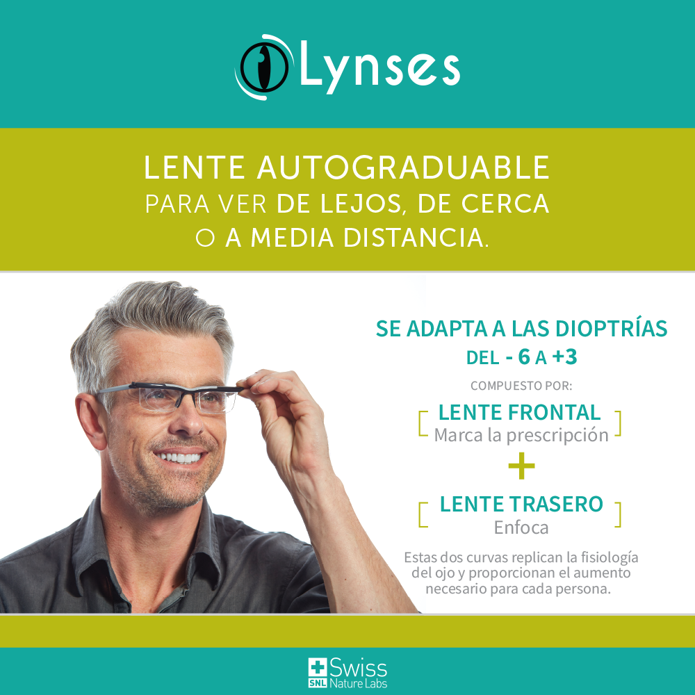 LYNSES Autograduables – Un solo par para ver de cerca, lejos y a media distancia