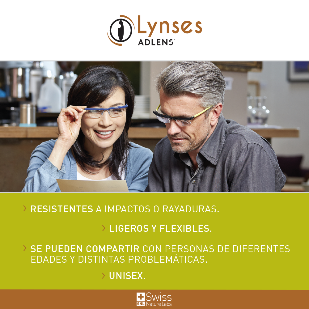 LYNSES Autograduables – Un solo par para ver de cerca, lejos y a media distancia