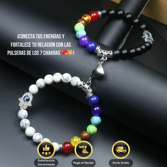 💞 Pulseras Parejas Corazón Mágnetico (30% OFF) 💑