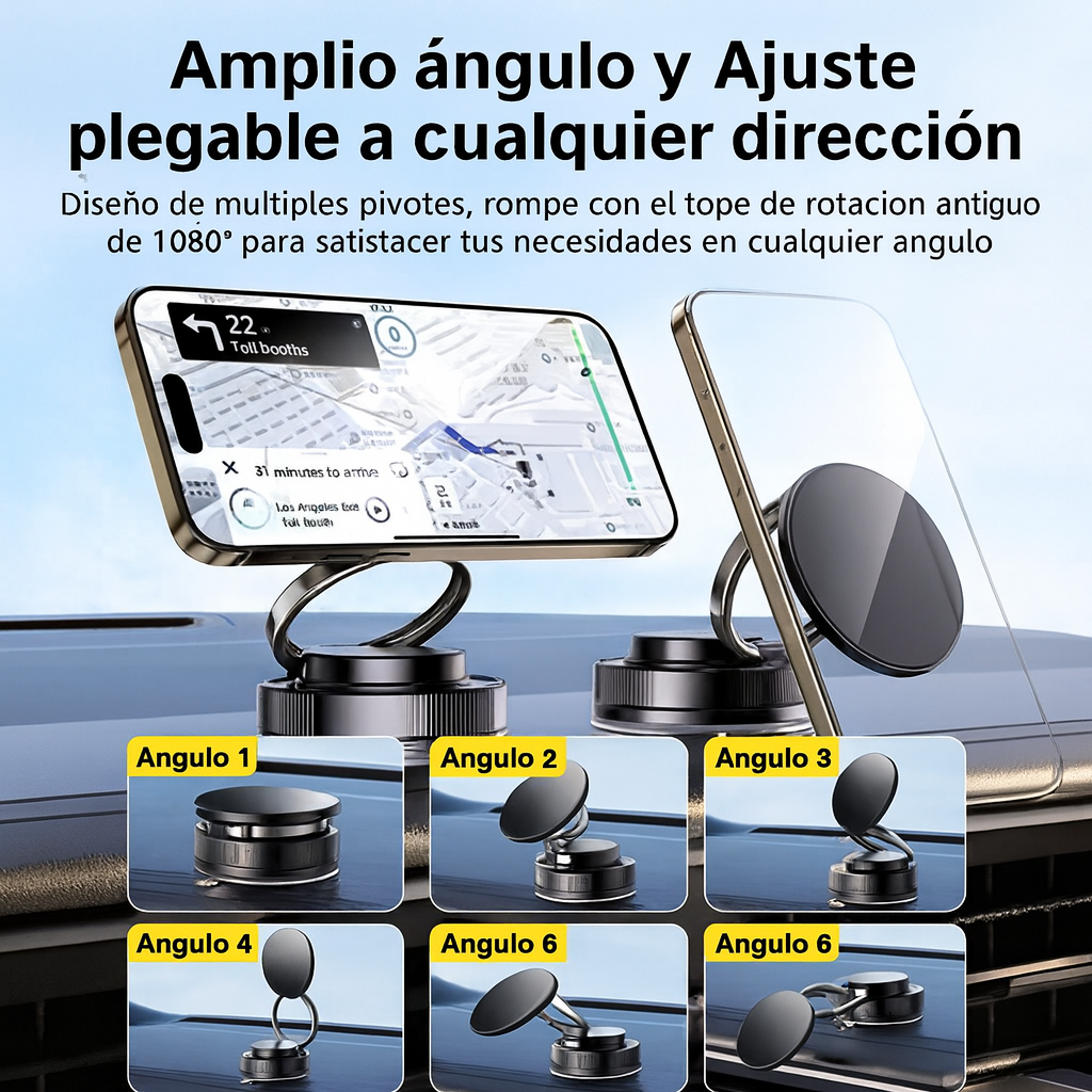 MagLock 360 – Soporte Magnético 2x1 Celular Seguro Siempre
