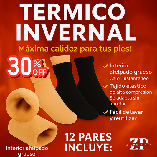 Pack de 12 Calcetines Térmicos Zigma – 30% OFF