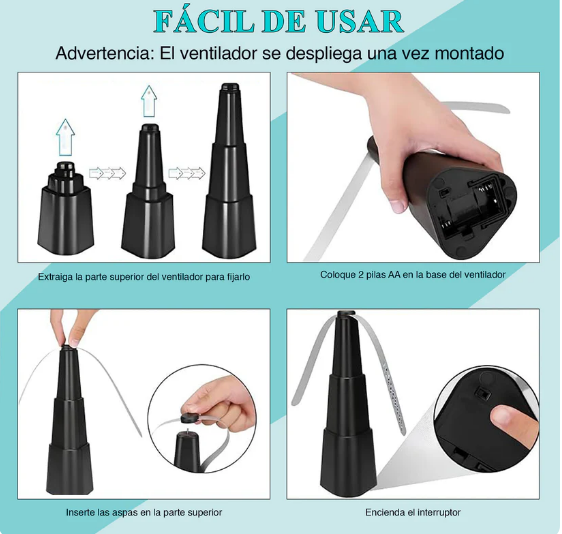 Ventilador Repelente de Moscas™ - Comé tranquilo, sin moscas alrededor