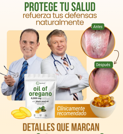 6000 mg – De Aceite de Orégano Fortalece tu cuerpo sin químicos ni complicaciones