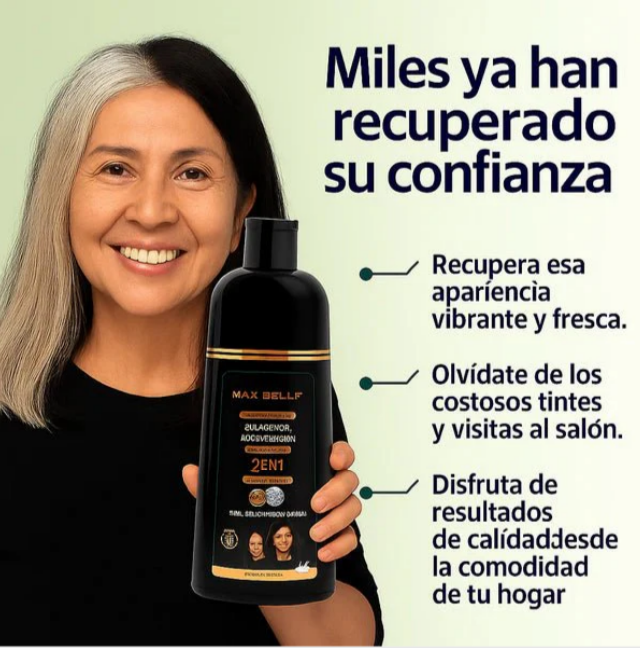 Shampoo Pinta Canas Max Belle – Color impecable sin peluquería, sin complicaciones