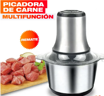 Picadora Eléctrica de Acero Inoxidable – Ahorra tiempo en la cocina + Recetas GRATIS