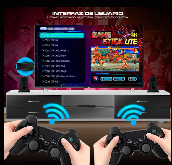 Consola Retro HD™ + 2500 JUEGOS GRATIS  Diversión familiar instantánea sin gastar de más