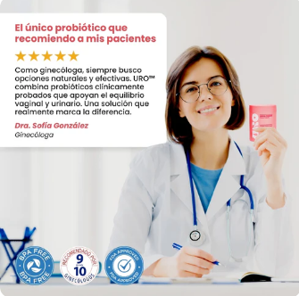 URO Vaginal Probiotic – Dile adiós al mal olor, el flujo y las molestias íntimas