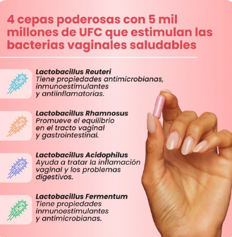URO Vaginal Probiotic – Dile adiós al mal olor, el flujo y las molestias íntimas