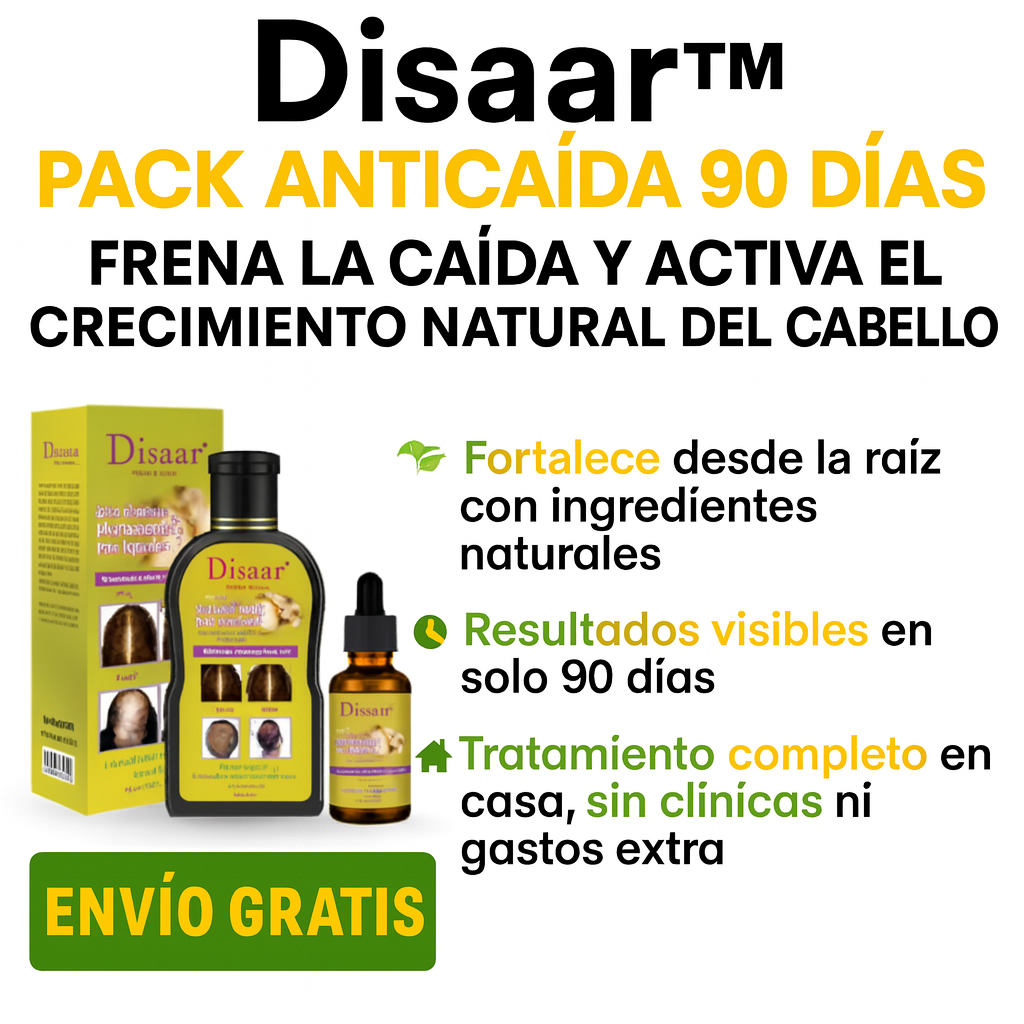 Disaar™ Pack Anticaída 90 Días – Frena la caída y activa el crecimiento
