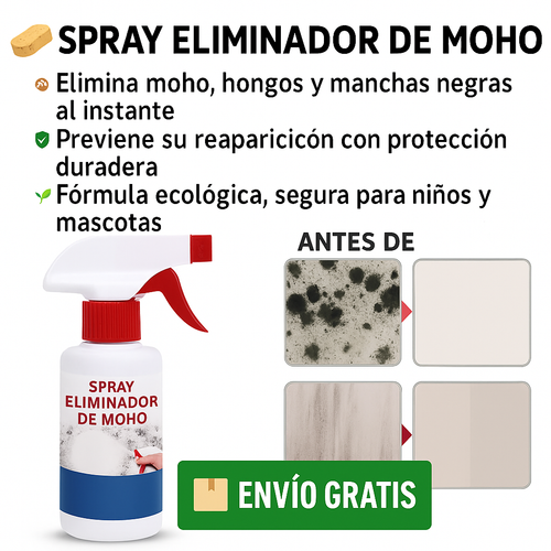 Spray Eliminador de Moho – Limpieza profunda, hogar saludable y ahora en promo 2x1