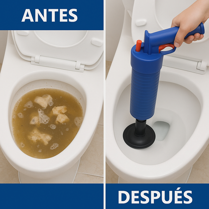 AirPlunge™ – Sopapo de aire para destapar cañerías sin quimicos
