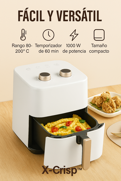 X-Crisp™ – Freidora de Aire Inteligente 5.5 Litros + PDF 100 Recetas