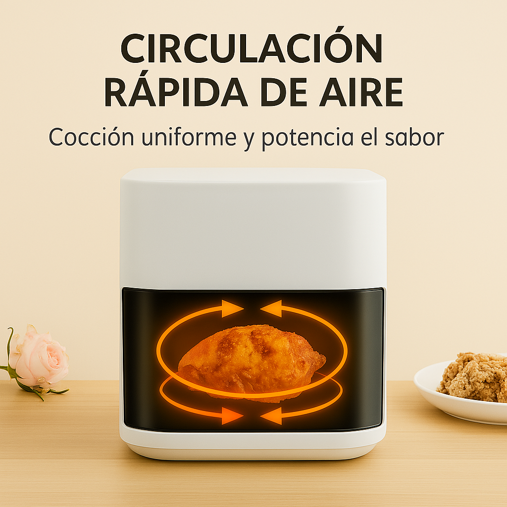 X-Crisp™ – Freidora de Aire Inteligente 5.5 Litros + PDF 100 Recetas