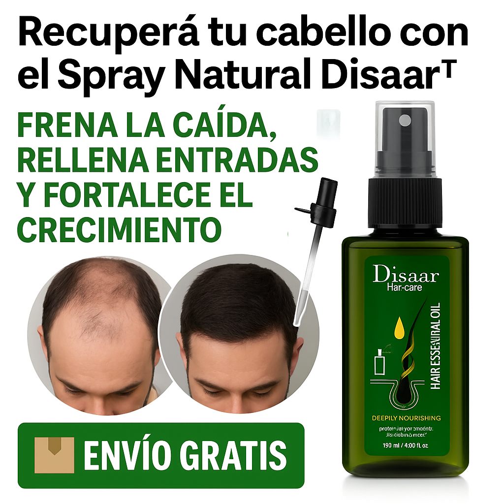 Spray Natural Disaar™ - Recupera tu cabello en 4 semanas