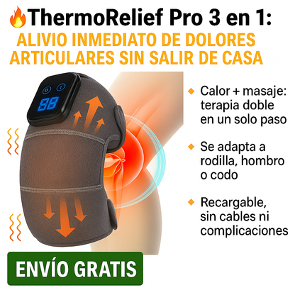 🔥 ThermoRelief Pro 3 en 1: Alivio articular + guía de ejercicios del kinesiólogo