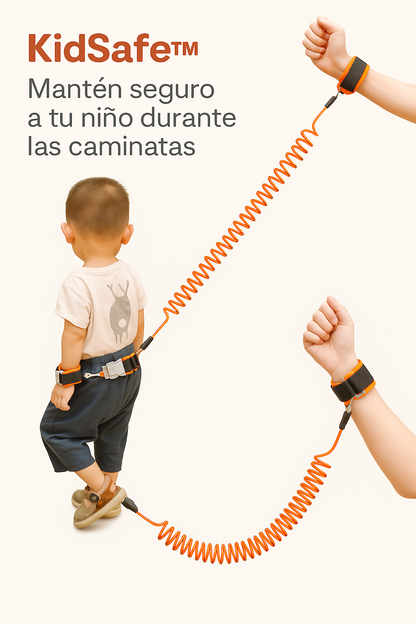 KidSafe™ Correa de Seguridad Infantil con Arnés de Muñeca (30% OFF)