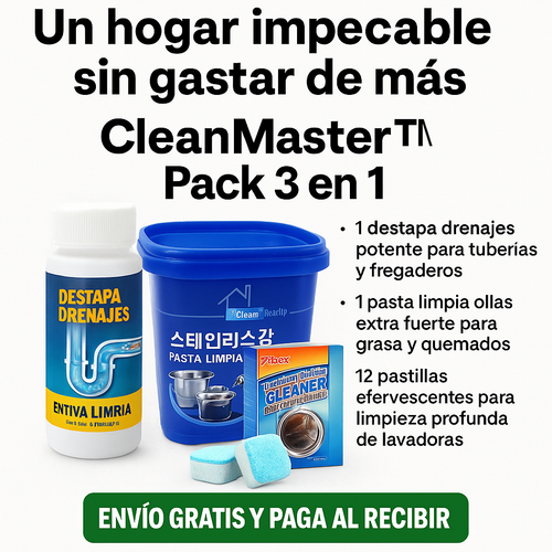 CleanMaster™ Pack 3 en 1 – Un hogar impecable sin gastar de más