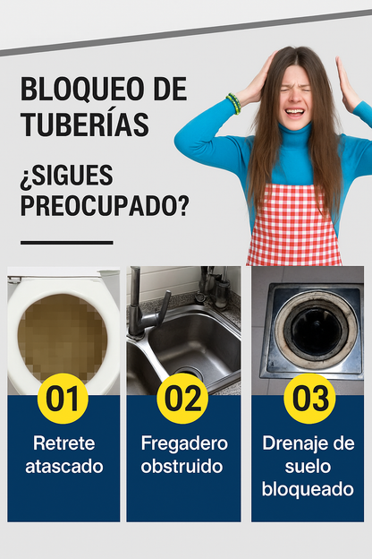 🧪 MagicCleaner™ – Polvo Desatascador Profesional para Tuberías X2 (30% OFF)