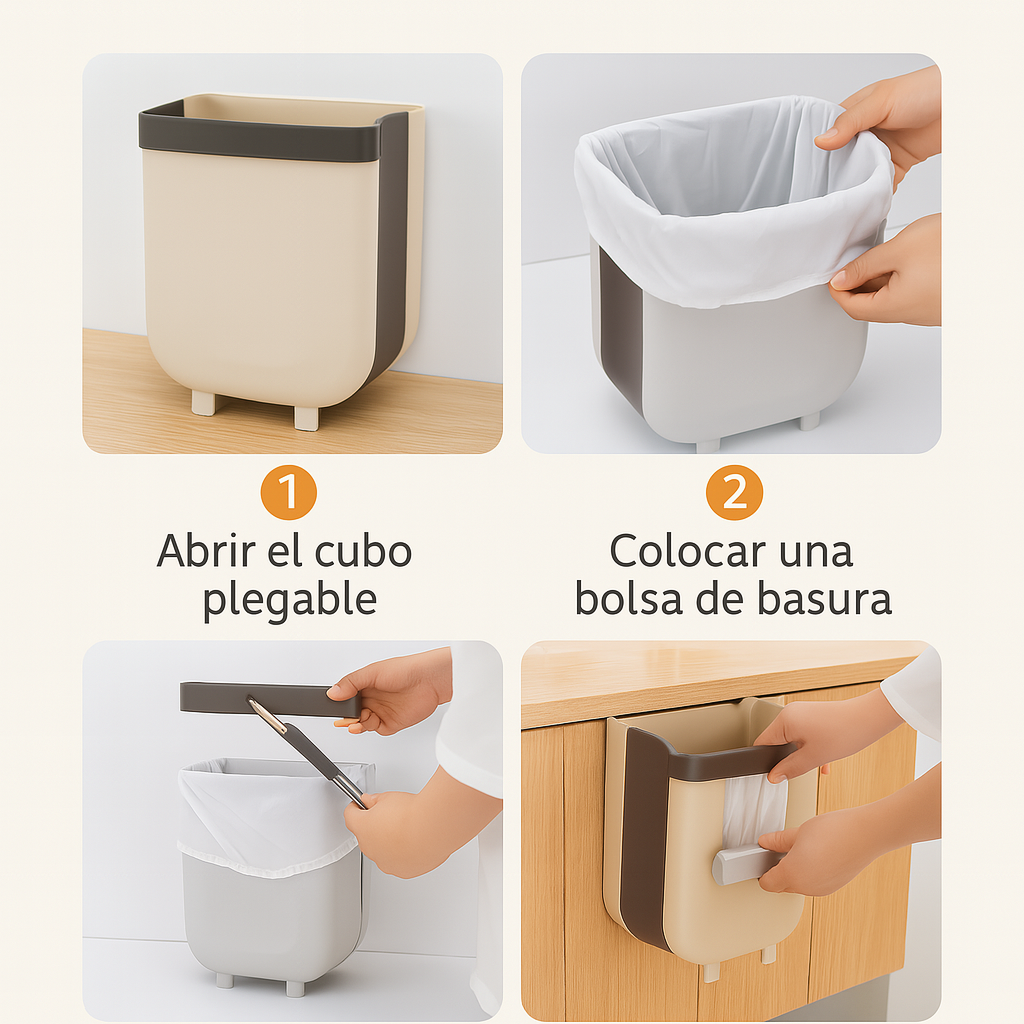 EasyFold™ - El único basurero que no estorba