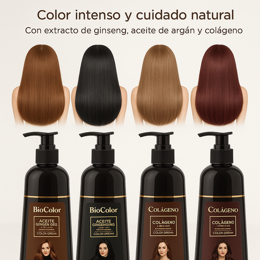 BioColor™ Shampoo Cubre Canas – Natural, Rápido y Efectivo (30% OFF)