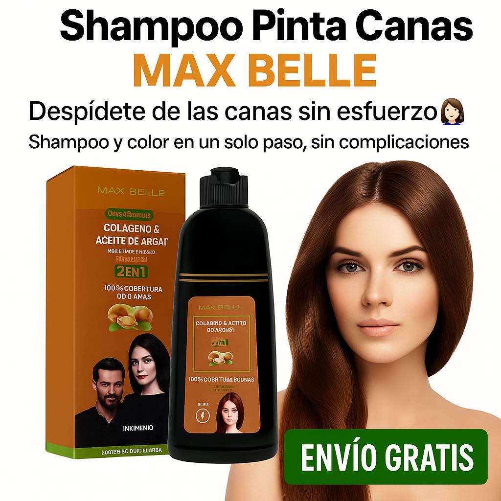 Shampoo Pinta Canas Max Belle – Color impecable sin peluquería, sin complicaciones