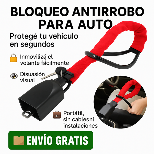 BLOQUEO ANTIRROBO PARA AUTO – Protegé tu vehículo en segundos