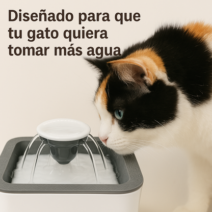 Fuente de Agua Eléctrica DogCat™ – 2.5 Litros para Gatos y Perros (30% OFF)