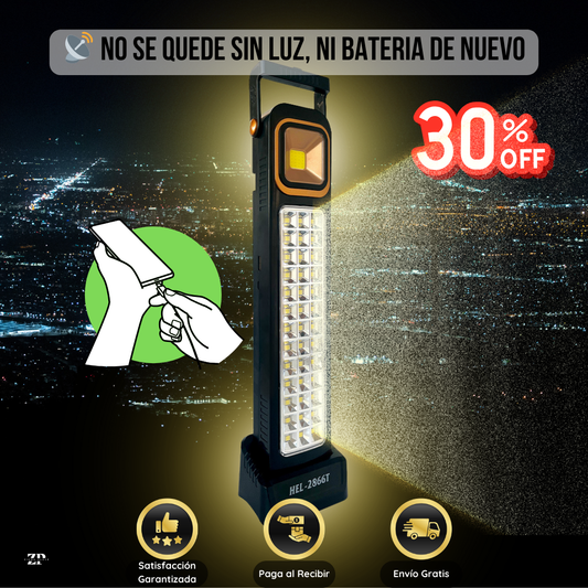 LINTERNA DE EMERGENCIA CON CARGADOR USB (30% OFF)